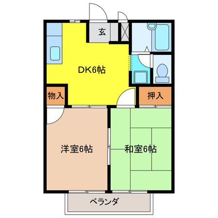 アーバンハイツの物件間取画像